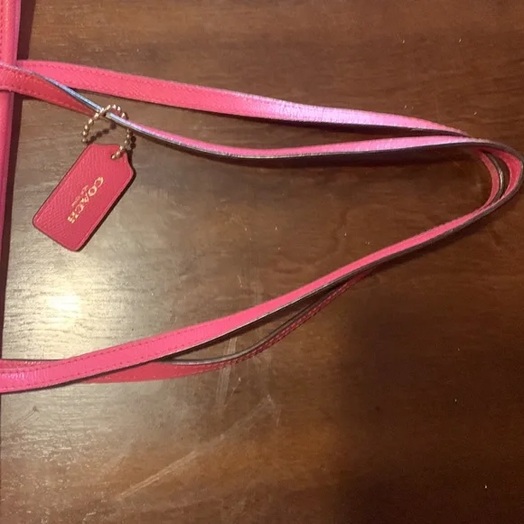 Pink floral Coach bag